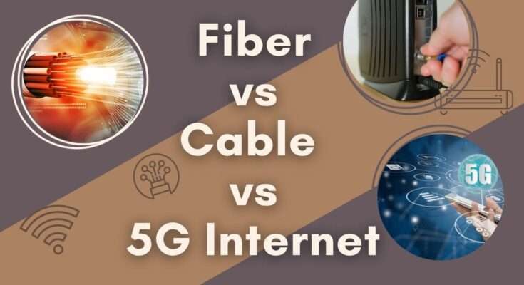 Fiber vs Cable vs 5G Internet